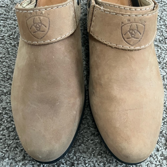 Ariat ATS Sport Mule Slingback Clogs Brown Tan Leather Shoes Womens 8 - Picture 5 of 9